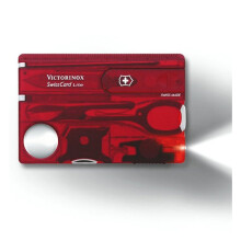 Multifunctionele LED-zaklamp - VICTORINOX SwissCard - Rood - 0.7300.T2