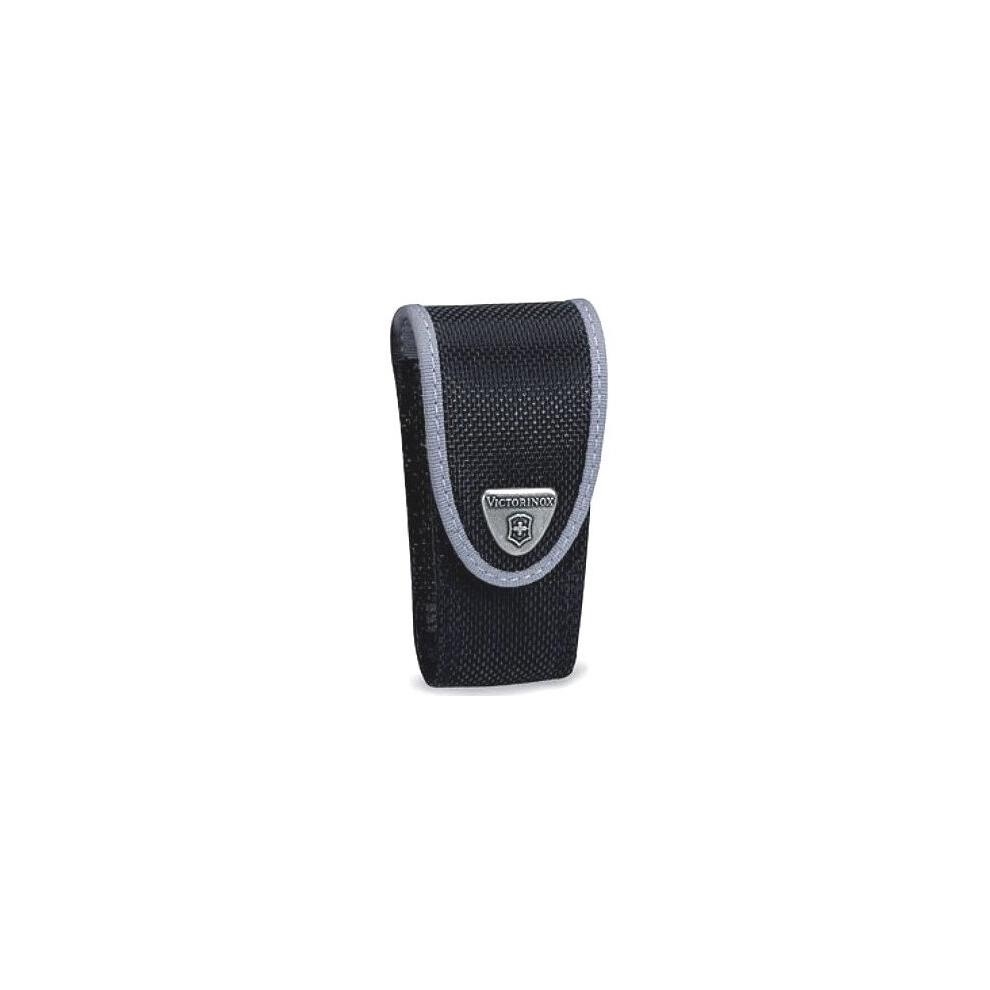 (Black (2-4 Layer)) Genuine Victorinox Holster - Swiss Army Knife Belt Pouch - Various Colours