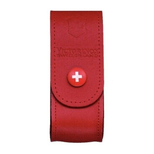 Victorinox Etui - Victorinox - 4.0520.1 - Cuoio Rosso - 91mm - Per 6 a 14 pezzi