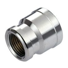 (1/2" x 3/8") Pipe Connection Reduction Female Fittings Muff Chrome 1/2"x3/8" 3/4"x1/2"
