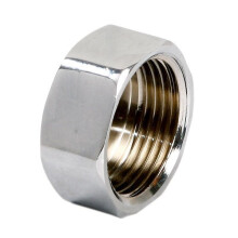 (1/2") Pipe Tube Fittings Chrome Plug Stop End Cap Cover Ending Female 3/8" 1/2" 3/4