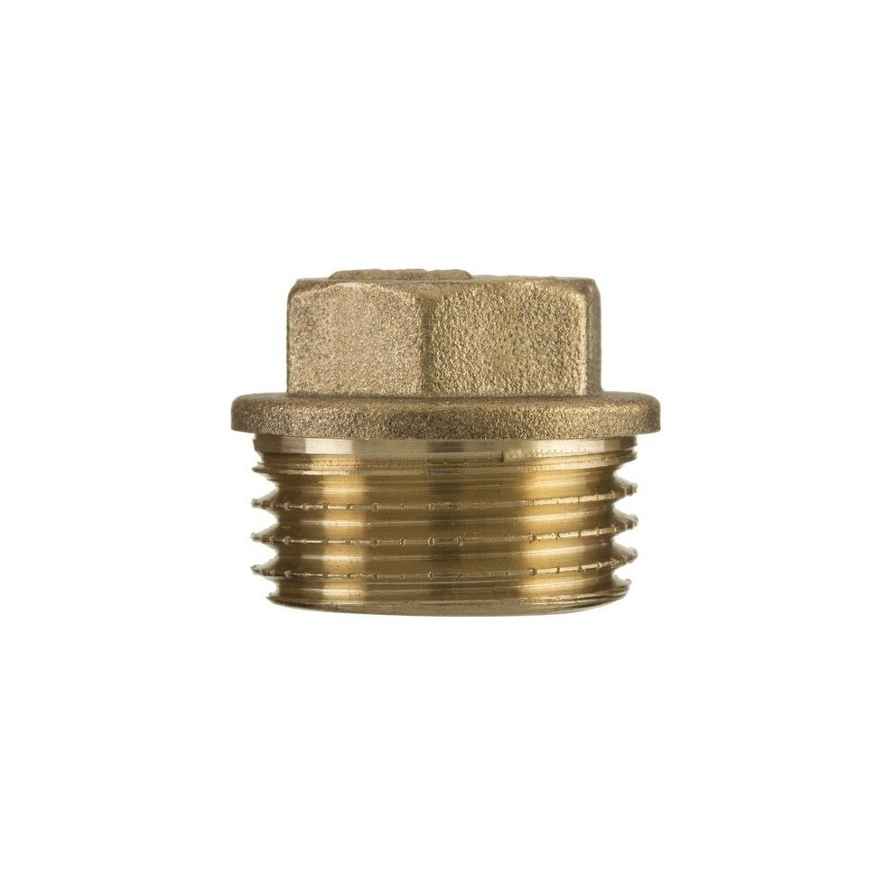 (1/2") 3/8" 1/2" 3/4" 1" Thread Brass Pipe Screw Hex Male Blanking Plug Tube End Cap 5907798780358