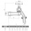 Forkromet havehane, poleret, 1/2” poleret 2