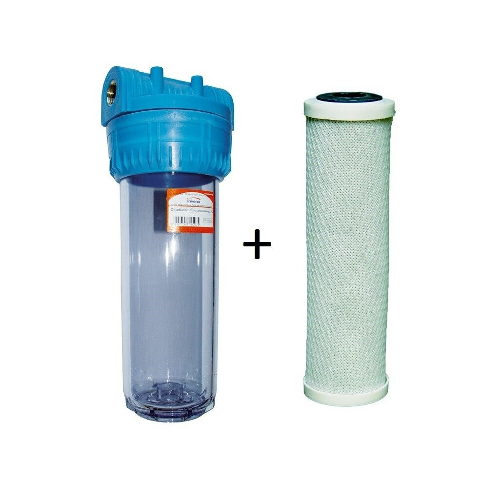 (1", Carbon) 3/4" 1" Bsp Whole House Water Purifier Filter System Kit with Filters Included