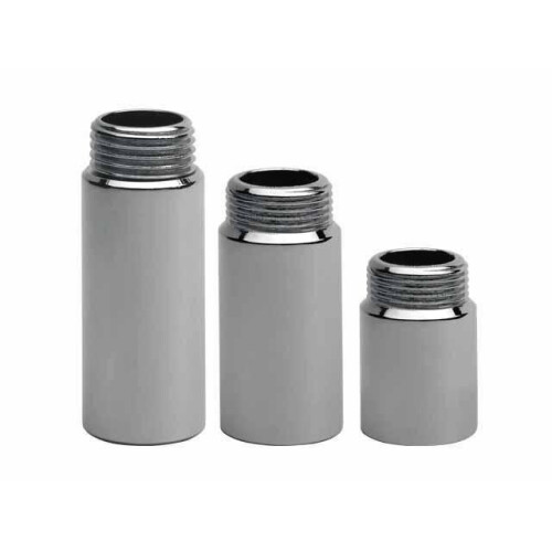 Forlænger i forkromet messing 1/2"" 10 mm
