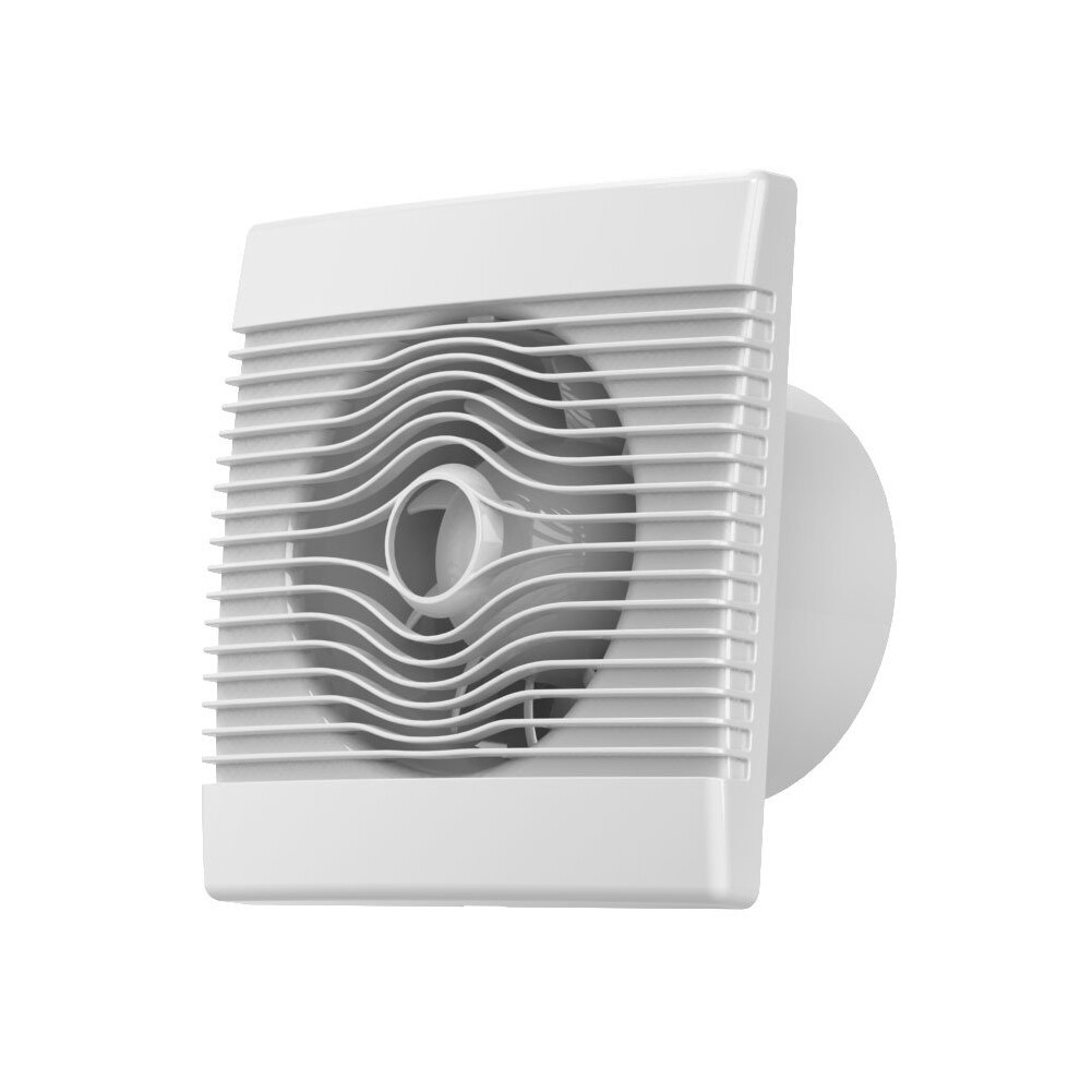 Airroxy (Timer) Premium Bathroom High Flow Extractor Fan 120Mm Timer Pull Cord Humidistat