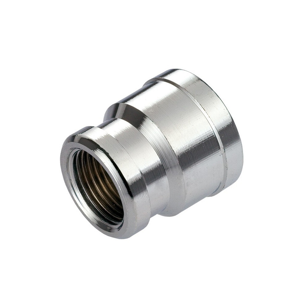 (3/4" x 1/2") Pipe Connection Reduction Female Fittings Muff Chrome 1/2"x3/8" 3/4"x1/2"