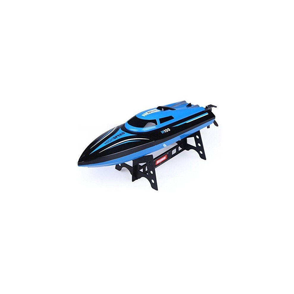 (Blue) deAO Toys Radio Controlled 2.4GHz Toy Racing Boat