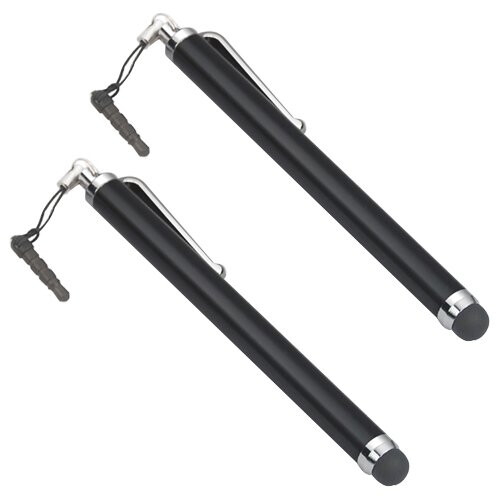 2pk Trixies Universally Compatible Touch Screen Black Stylus Pens 1