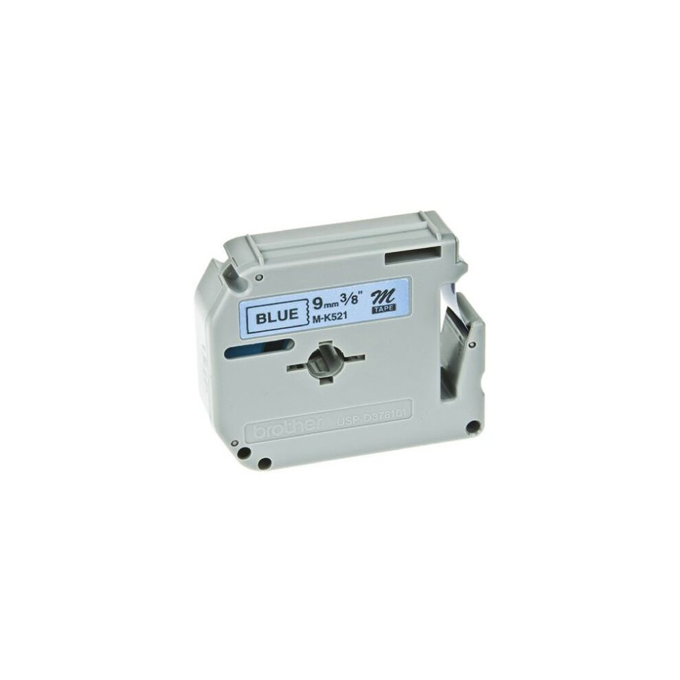 Brother M-K521BZ Black on blue M label-making tape