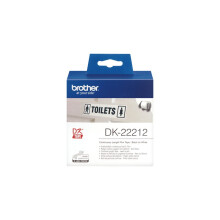 Ruban continu Brother DK22212 - Adhésif permanent - Blanc - Rouleau (6,2 cm x 15,2 m)