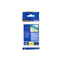 Cinta adhesiva - BROTHER - TZE-535 - Blanco / Azul marino - 12mm - Etiquetado térmico