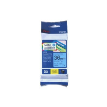 Cinta laminada - BROTHER - TZe561 - 3,6 cm x 8 m - Negro sobre azul - Compatible con P-Touch