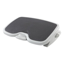 Repousa-pés Kensington, SoleMate Plus, com sistema de ajuste SmartFit, estrutura cinza e suporte preto