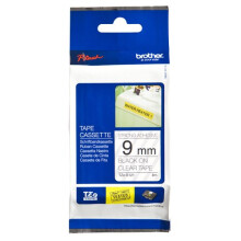 BROTHER P-TOUCH TZE-S121 Cinta Laminada - Negro / Transparente - 9mm