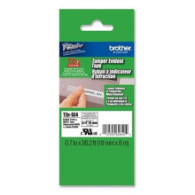 Ruban étiqueteuse Brother P-TOUCH TZE-SE4 - 18mm - Negro sobre seguridad blanco textil