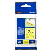 Cinta laminada - BROTHER - TZeS631 - Adhesivo extra fuerte - 1,2 cm x 8 m - Negro sobre amarillo