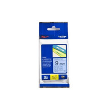 Cinta laminada BROTHER P-TOUCH TZE-521 - Negro sobre azul - 9mm