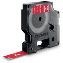 DYMO 1978366 White on red D1 label-making tape