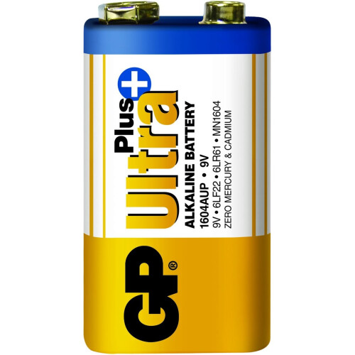 ULTRA+ ALKÁLI ELEM 9V 6LF22 - GP1604AUP-U1 2