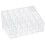Trixes Acrylic Lipstick Stand | 24 Compartment Cosmetics Holder 1