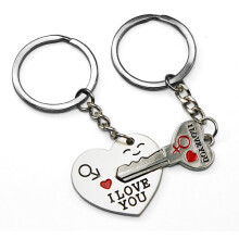 TRIXES Arrow & I Love You Heart Keyring Chain for Valentines