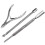 Trixes 3pc Clipper & Cuticle Tool Set | Mini Nail Care Kit 1