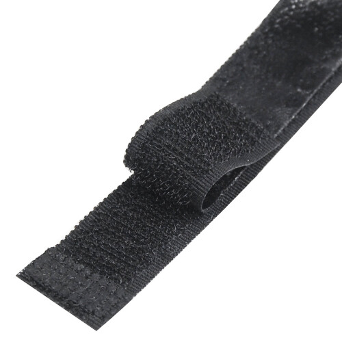 TRIXES 1M Long 20mm Wide Self Adhesive Black Strips Hook and Loop Fastener 2