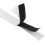 TRIXES 1M Long 20mm Wide Self Adhesive Black Strips Hook and Loop Fastener 4