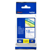 Cinta de rotulación BROTHER P-TOUCH TZE-243 - 18mm - Azul sobre blanco