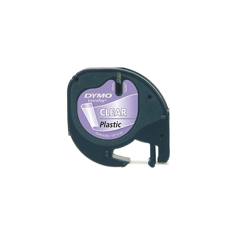 Dymo 12Mm Letratag Plastic Tape Label-Making Tape