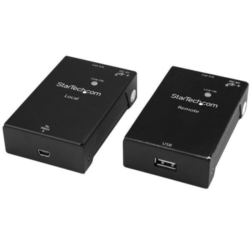 StarTech.com Extensor USB 2.0 - StarTech.com - 1 porta - 50 m - Compatível com Cat5/Cat6 - Alimentação fornecida
