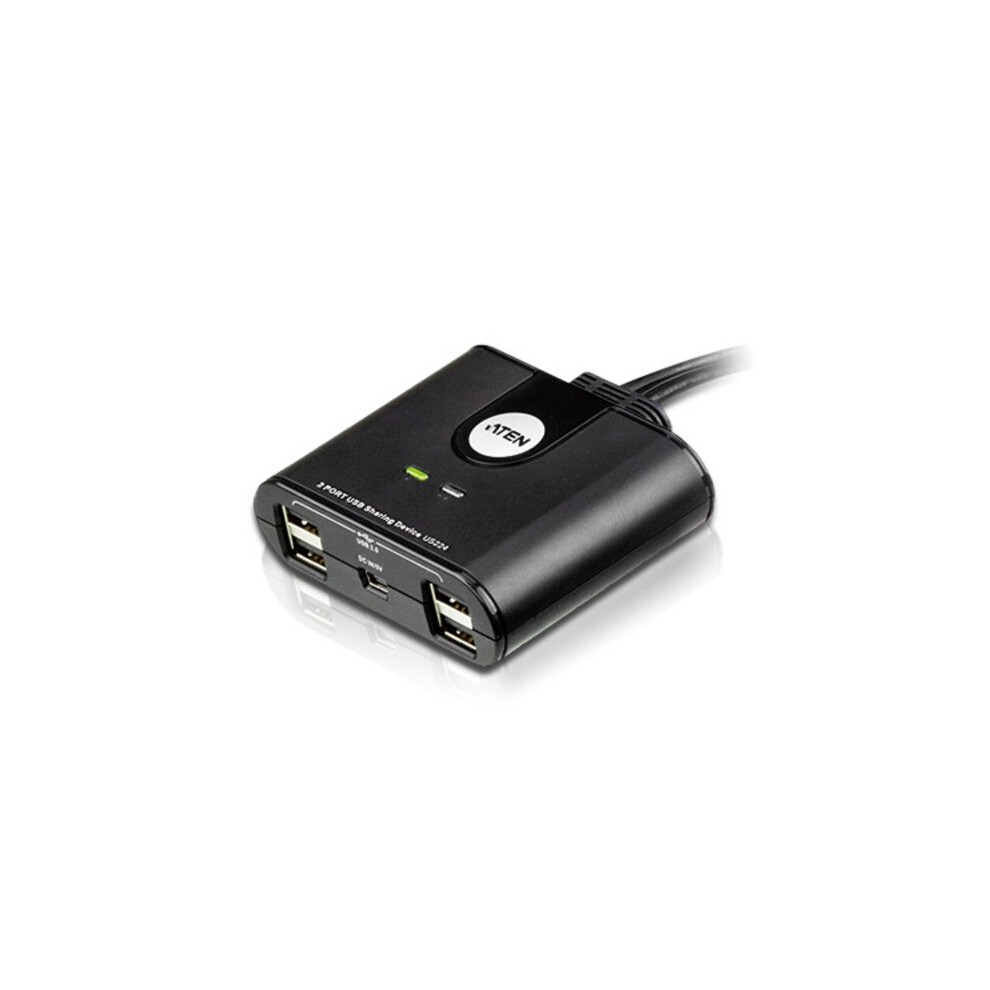 Aten Schwarz Us224 Tastatur/Video/Maus (Kvm)-Switch - Bild 8