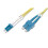 Kuituoptinen patch-kaapeli - DIGITUS - 2 m - LC kohti SC - Monomoodi - Duplex - 10 GBit/s 1