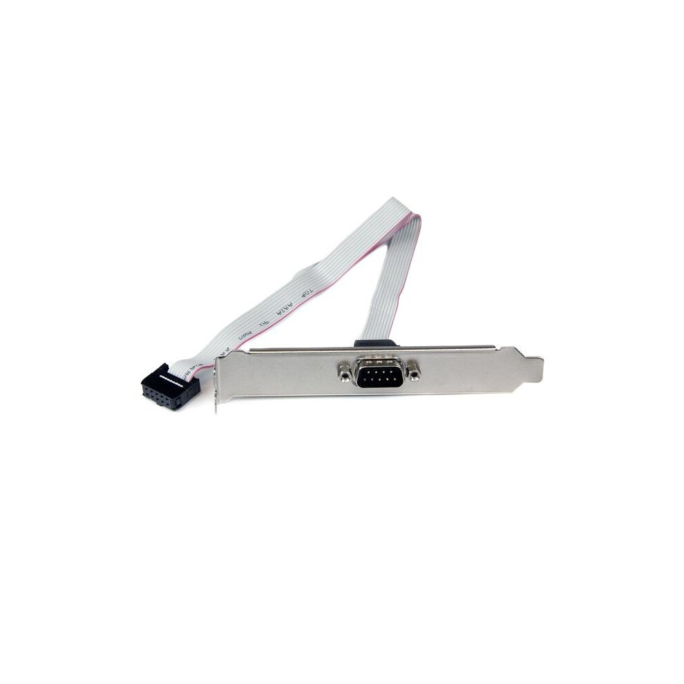 Startech.com 16In (40Cm) 9 Pin Serial Male To 10 Pin Motherboard Header Slot Plate