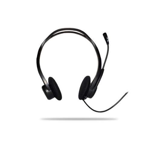 Refurbished Logitech Logitech PC 960 USB Binaural Black headset