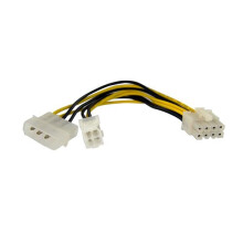 Adaptador de alimentación EPS - STARTECH - EPS de 4 a 8 pines - 15 cm - Garantía de por vida - 12 V