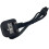 StarTech.com Cable de red tripolar EU a C5 - STARTECH - 1 m - Negro - Moldeado - Abrazadera para cables 2