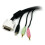 StarTech.com StarTech.com 6 ft 4-in-1 USB DVI KVM Cable with Audio and Microphone KVM cable 2