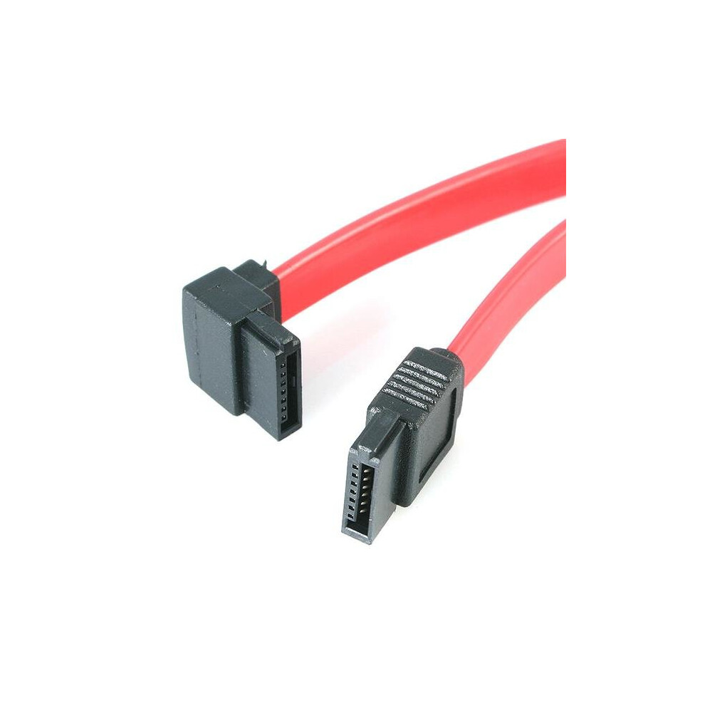 Startech.com 12In Sata To Left Angle Sata Serial Ata Cable Sata Cable