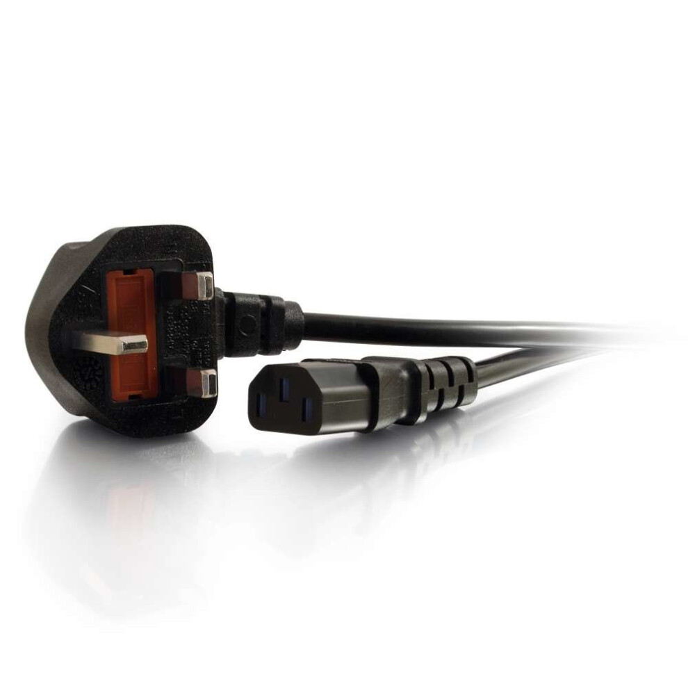 C2g 10M Power Cable 10M Bs 1363 C13 Coupler Power Cable Black 757120885177