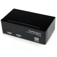 STARTECH Switch KVM USB VGA professionnel à 2 ports avec câbles - Kit commutateur écran clavier souris