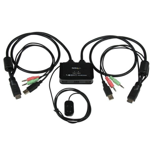 StarTech.com KVM-switch - STARTECH - 2 poorten - USB - HDMI - Ingebouwde audio