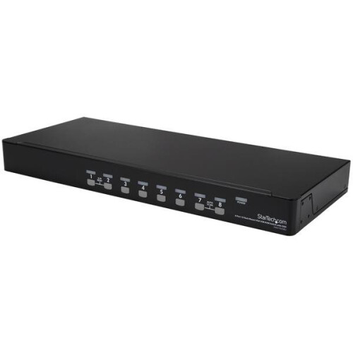StarTech.com Kit de conmutador KVM USB de montaje en rack STARTECH - 8 puertos con visualización en pantalla y cables