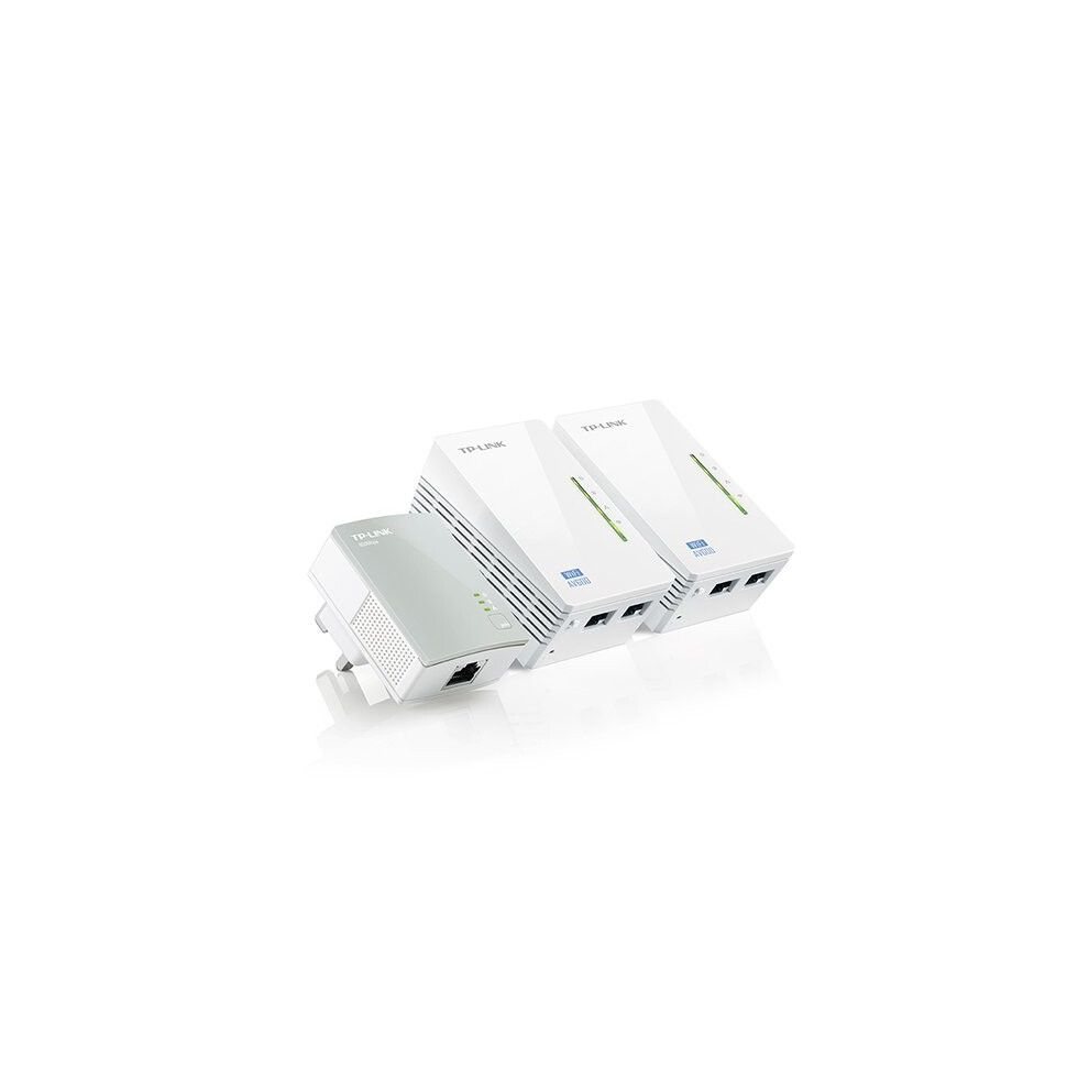 TP-LINK TL-WPA4220T KIT V1.20 600Mbit/s Ethernet LAN Wi-Fi White 3pc(s) PowerLine network adapter
