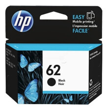 HP 62 Original Schwarzpatrone (C2P04AE) für HP Officejet Mobile 250, HP Envy 5540/5640/7640, HP Officejet 5740 e-AiO