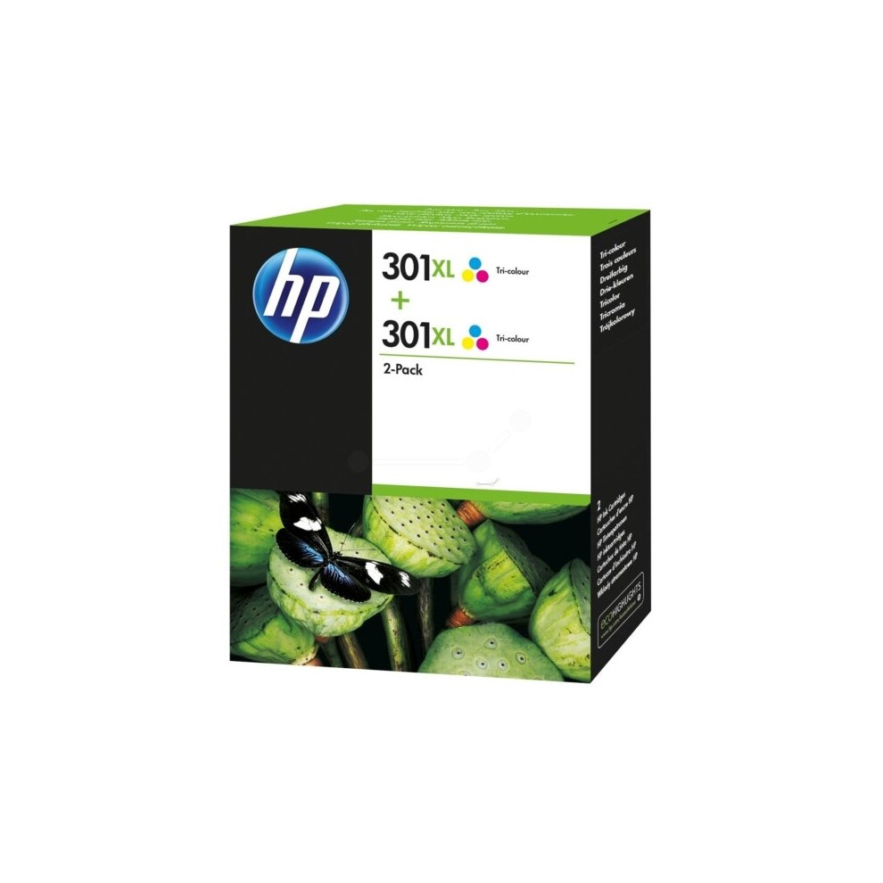 HP D8J46AE (301XL) Printhead color, 330 pages, 8ml, Pack qty 2