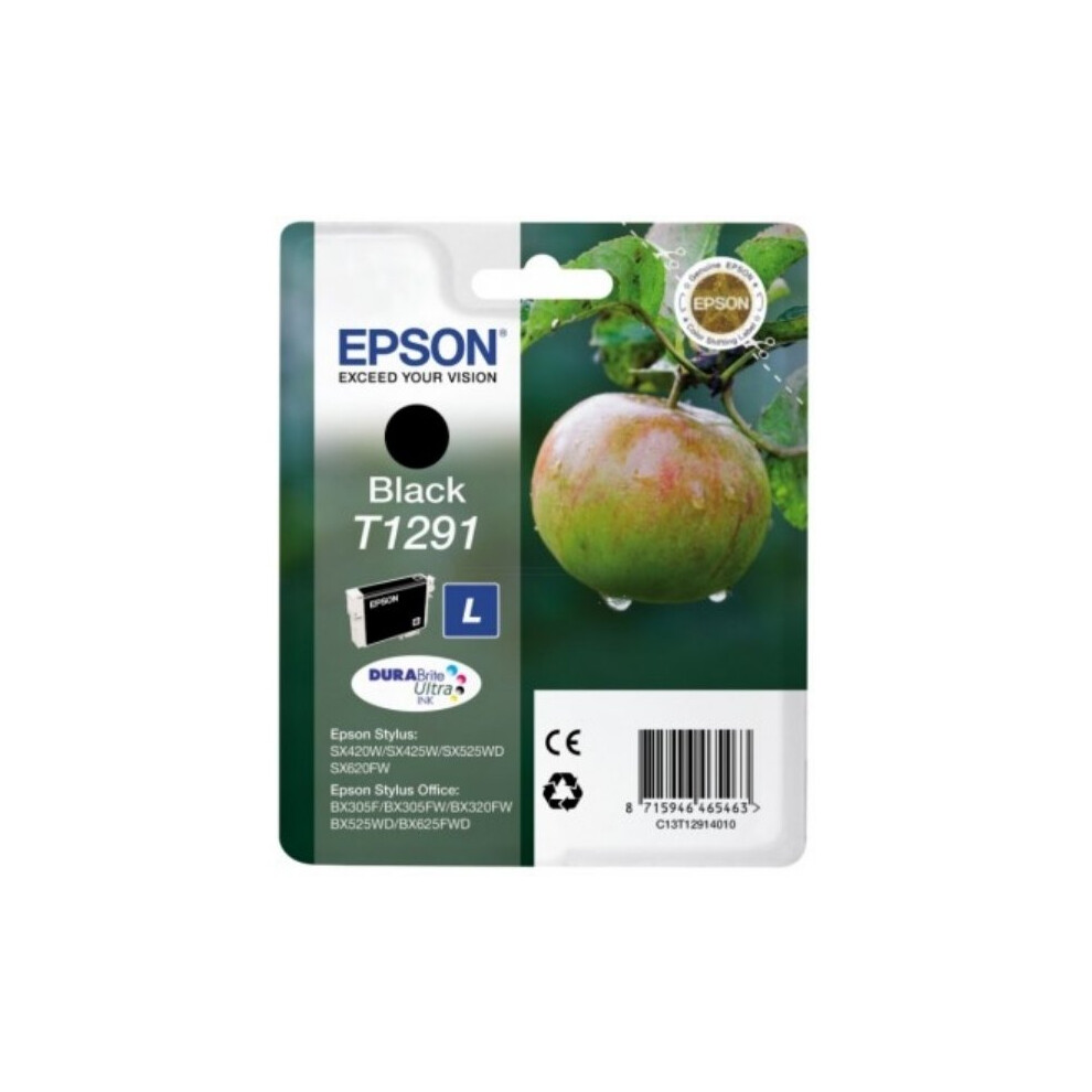 Epson C13T12914021 (T1291) Ink cartridge black, 380 pages, 11ml