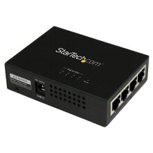 Injecteur PoE+ - STARTECH.COM - POEINJ4G - 4 ports Gigabit - 120 Watt - Fixation murale