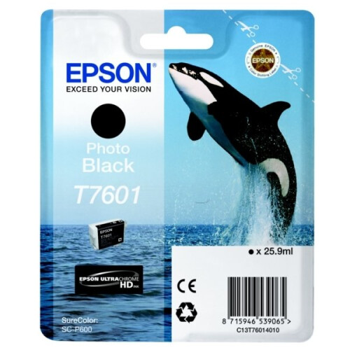 Epson EPSON Tintenpatrone T7601 Schwarz - Orca (C13T76014010)